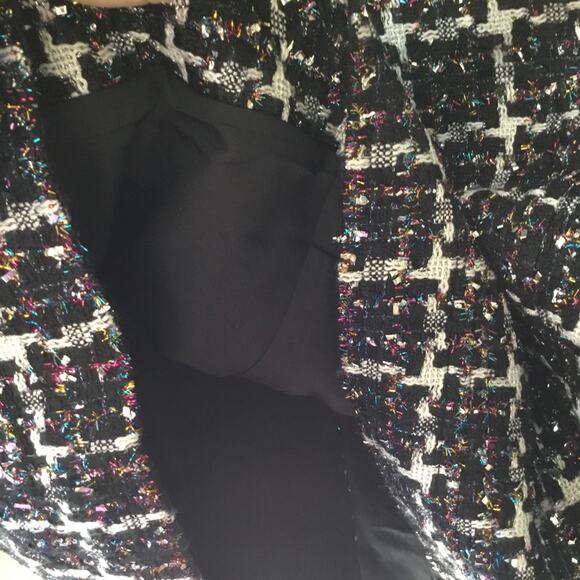 Loft Multi-Color Lurex Tweed Cropped Jacket - Picture 12 of 14